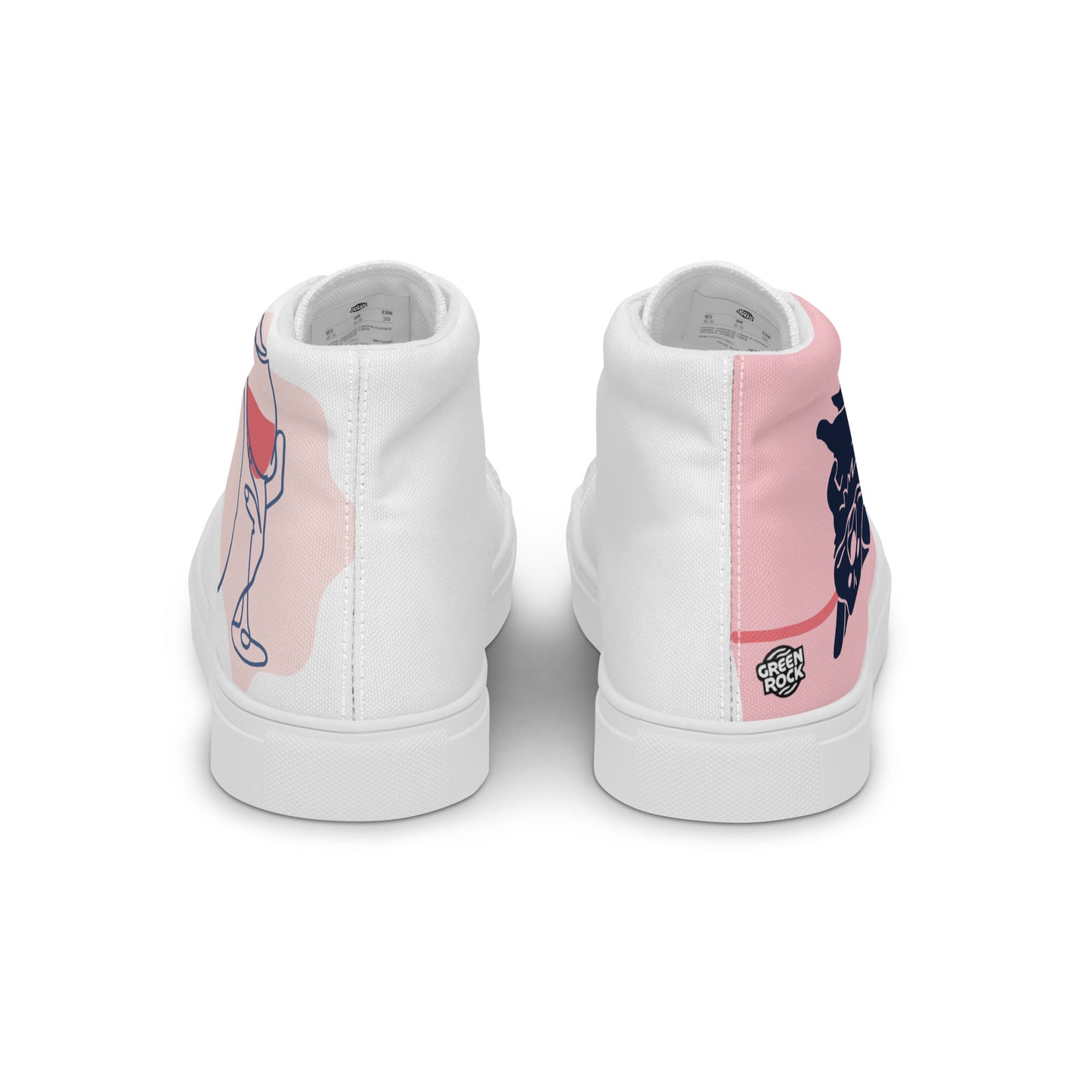 High-Top Leinenschuhe für Damen